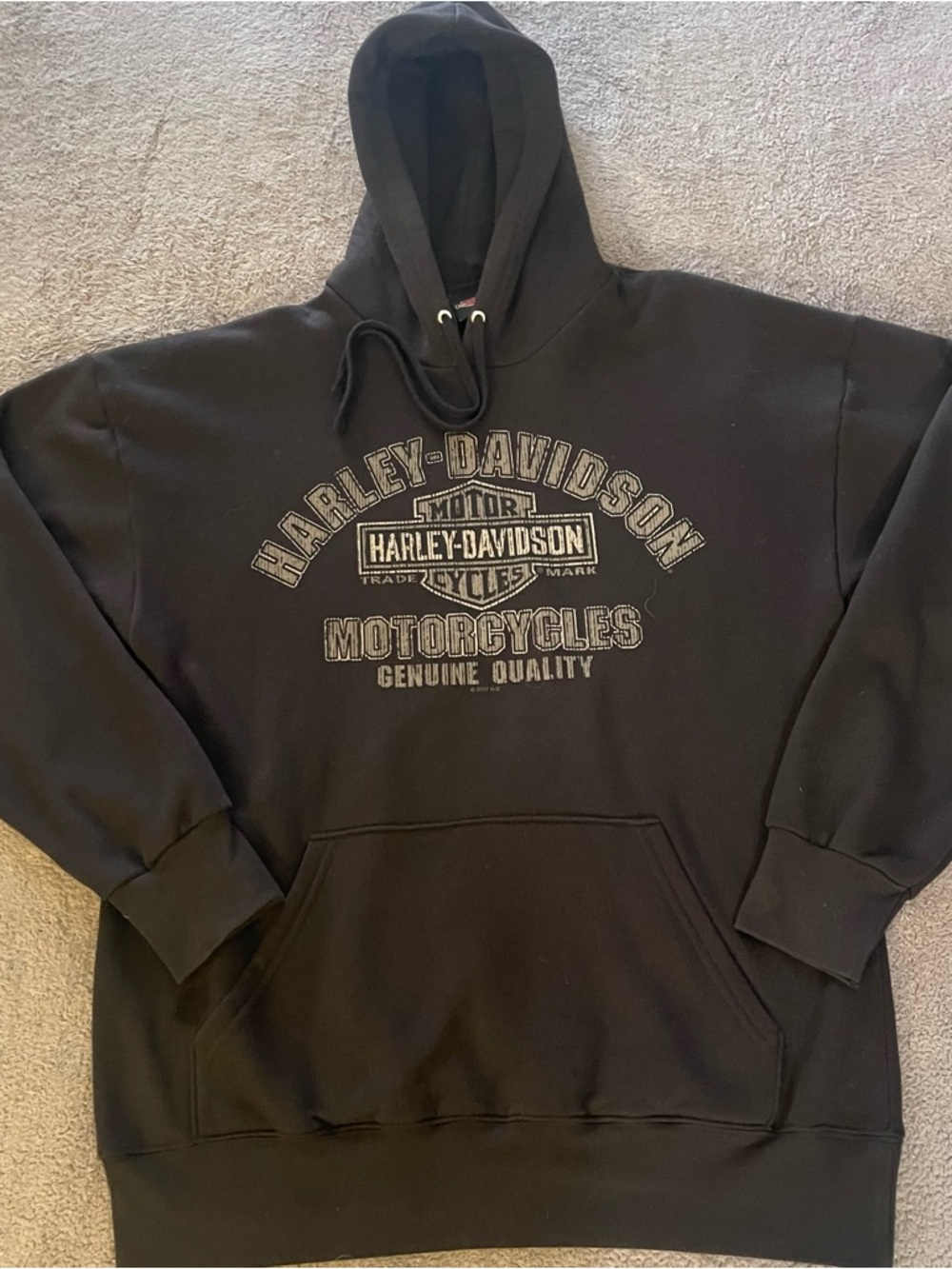 Harley-Davidson Black Westminster CA Logo Pullover Hoodie in men’s size Large